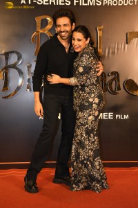 Bhool Bhulaiyaa 3 Success Party attended by Madhuri Dixit, Kartik Aaryan, and Vidya Balan