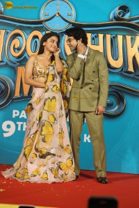 Bhool Chuk Maaf Trailer Launch attended by Rajkummar Rao and Wamiqa Gabbi