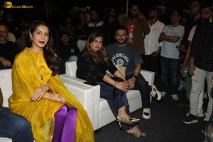 Celebrities including Raveena Tandon, Malaika Arora, and Raashi Khanna attend the Bhoomi Namaskar campaign