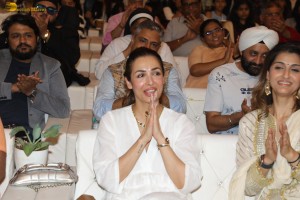 Celebrities including Raveena Tandon, Malaika Arora, and Raashi Khanna attend the Bhoomi Namaskar campaign