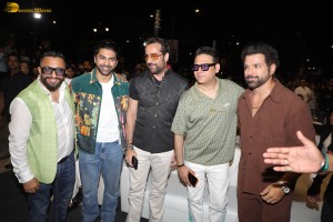 Celebrities including Raveena Tandon, Malaika Arora, and Raashi Khanna attend the Bhoomi Namaskar campaign