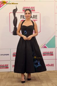 actress Bhumi Pednekar gorgeous in a low neck black dress