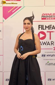 actress Bhumi Pednekar gorgeous in a low neck black dress