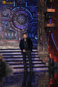 Bollywood superstar Salman Khan shoots for the premiere episode of Bigg Boss Season 18
