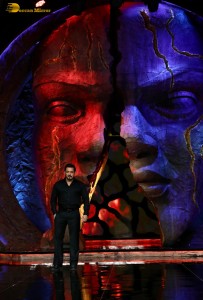 Bollywood superstar Salman Khan shoots for the premiere episode of Bigg Boss Season 18