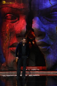 Bollywood superstar Salman Khan shoots for the premiere episode of Bigg Boss Season 18