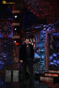 Bollywood superstar Salman Khan shoots for the premiere episode of Bigg Boss Season 18