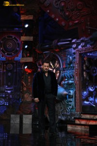 Bollywood superstar Salman Khan shoots for the premiere episode of Bigg Boss Season 18