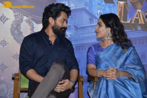 Telugu Movie Bimbisara Trailer Launch attended by Nandamuri Kalayn Ram, Samyuktha Menon and Catherine Tresa