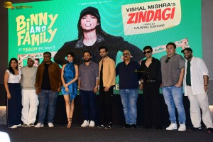 Binny and Family Song Launch attended by Anjini Dhawan and other cast and crew