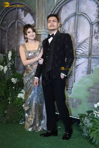 Vedant Birla and Tejal Kulkarni Wedding Reception attended by Birla family, Thackeray family, Urvashi Rautela, Poonam Dhillon, Neelam Kothari, and others