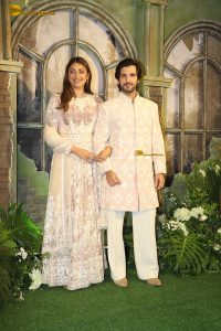 Vedant Birla and Tejal Kulkarni Wedding Reception attended by Birla family, Thackeray family, Urvashi Rautela, Poonam Dhillon, Neelam Kothari, and others
