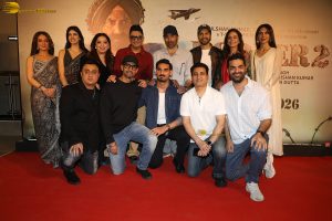 Border 2 Screening attended by Sunny Deol, Varun Dhawan, Sonam Bajwa, Medha Rana, Ahan Shetty, and Suniel Shetty