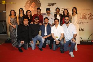 Border 2 Screening attended by Sunny Deol, Varun Dhawan, Sonam Bajwa, Medha Rana, Ahan Shetty, and Suniel Shetty