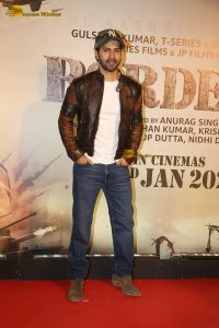 Border 2 Screening attended by Sunny Deol, Varun Dhawan, Sonam Bajwa, Medha Rana, Ahan Shetty, and Suniel Shetty