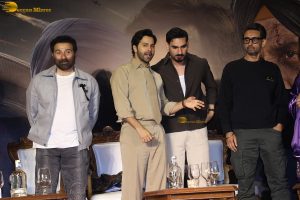 Border 2 Success Celebration attended by Sunny Deol, Varun Dhawan, Ahan Shetty, Sonam Bajwa, and Medha Rana