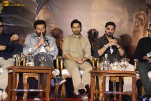 Border 2 Success Celebration attended by Sunny Deol, Varun Dhawan, Ahan Shetty, Sonam Bajwa, and Medha Rana