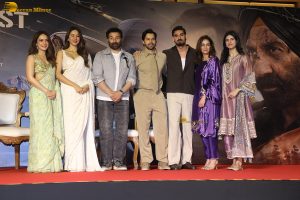 Border 2 Success Celebration attended by Sunny Deol, Varun Dhawan, Ahan Shetty, Sonam Bajwa, and Medha Rana