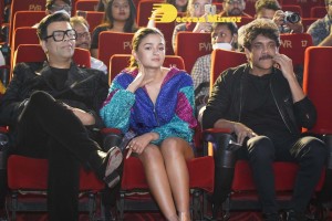 Brahmastra Motion Poster Release in Hyderabad attended by Ranbir Kapoor, Alia Bhatt, Nagarjuna, Karan Johar and SS Rajamouli