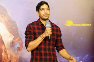 Brahmastra Motion Poster Release in Hyderabad attended by Ranbir Kapoor, Alia Bhatt, Nagarjuna, Karan Johar and SS Rajamouli