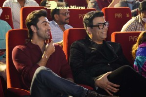Brahmastra Motion Poster Release in Hyderabad attended by Ranbir Kapoor, Alia Bhatt, Nagarjuna, Karan Johar and SS Rajamouli