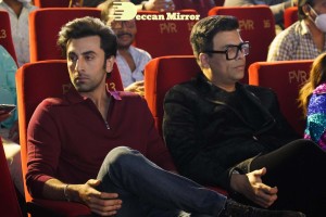 Brahmastra Motion Poster Release in Hyderabad attended by Ranbir Kapoor, Alia Bhatt, Nagarjuna, Karan Johar and SS Rajamouli