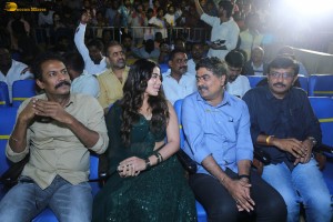 Bro Trailer Launch at Devi Theatre attended by Actress Ketika Sharma, Director Samuthirakani, Music Director Thaman, and Producer TG Vishwa Prasad