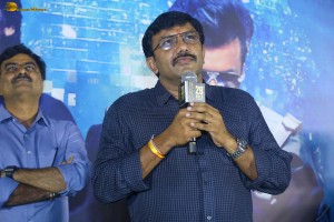 Bro Trailer Launch at Devi Theatre attended by Actress Ketika Sharma, Director Samuthirakani, Music Director Thaman, and Producer TG Vishwa Prasad