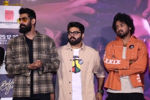 Bubblegum Trailer Launch attended by Roshan Kanakala, Maanasa Choudhary, Rana Daggubati, and Raghavendra Rao