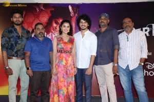Butterfly movie press meet attended by Anupama Parameswaran and Nihal Kodhaty