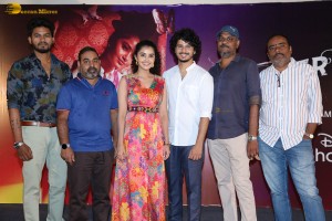Butterfly movie press meet attended by Anupama Parameswaran and Nihal Kodhaty