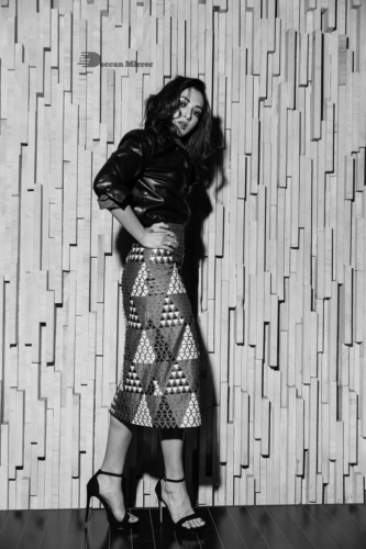 Actress Catherine Tresa photoshoot in black and white