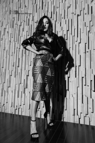 Actress Catherine Tresa photoshoot in black and white