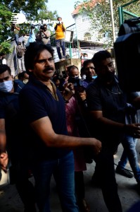 Pictures of celebrities as they came out to vote in the movie artists association elections