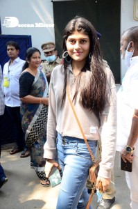 Pictures of celebrities as they came out to vote in the movie artists association elections