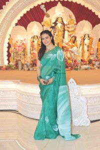 Kajol, Rani, Riya and others at North Bombay Durga Puja Samiti