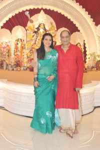 Kajol, Rani, Riya and others at North Bombay Durga Puja Samiti