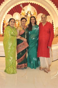 Kajol, Rani, Riya and others at North Bombay Durga Puja Samiti