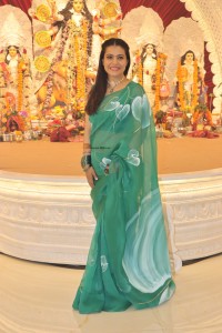 Kajol, Rani, Riya and others at North Bombay Durga Puja Samiti