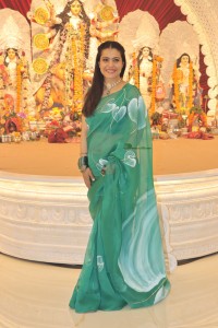 Kajol, Rani, Riya and others at North Bombay Durga Puja Samiti