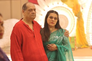 Kajol, Rani, Riya and others at North Bombay Durga Puja Samiti