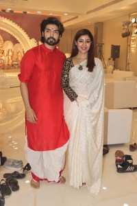 Kajol, Rani, Riya and others at North Bombay Durga Puja Samiti