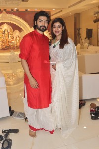 Kajol, Rani, Riya and others at North Bombay Durga Puja Samiti