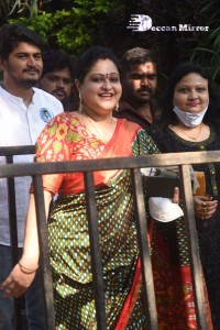 Pictures of celebrities as they came out to vote in the movie artists association elections