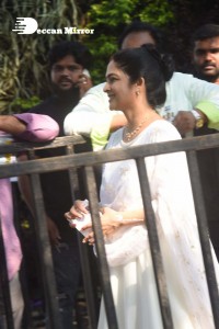 Pictures of celebrities as they came out to vote in the movie artists association elections