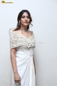 actress Chandini Chowdary in a white silk dress