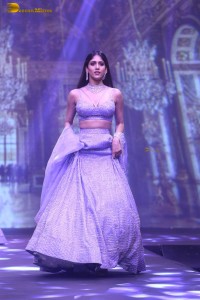 actress chandini chowdary ramp walk in a lehenga choli