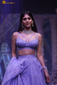 actress chandini chowdary ramp walk in a lehenga choli