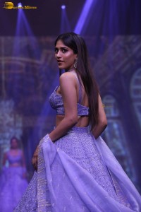 actress chandini chowdary ramp walk in a lehenga choli