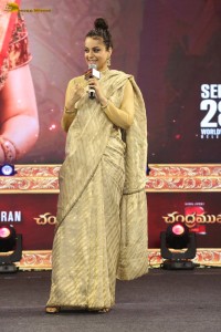 Chandramukhi 2 Pre-Release Event attended by Raghava Lawrence, Kangana Ranaut, and Mahima Nambiar